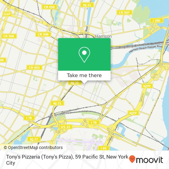 Tony's Pizzeria (Tony's Pizza), 59 Pacific St map