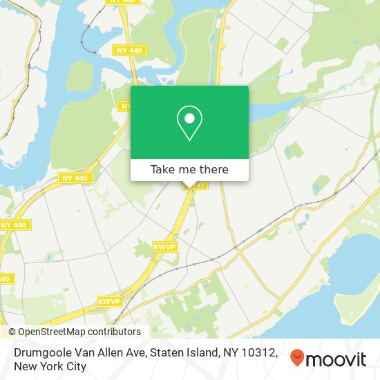 Mapa de Drumgoole Van Allen Ave, Staten Island, NY 10312