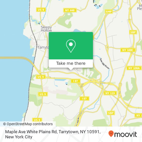 Maple Ave White Plains Rd, Tarrytown, NY 10591 map