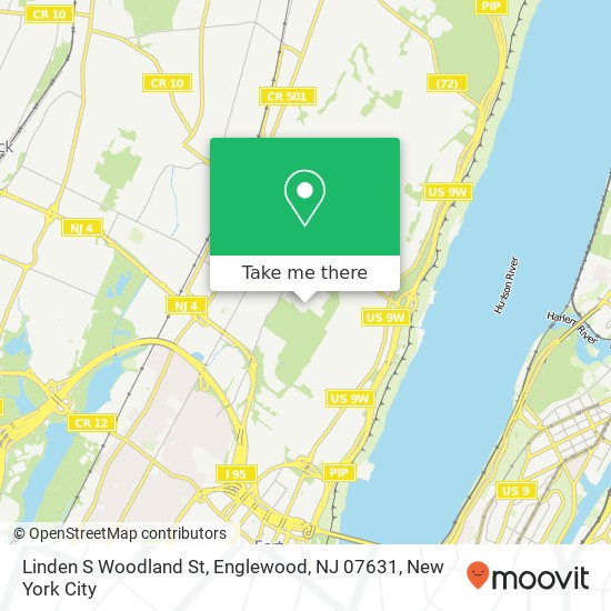 Mapa de Linden S Woodland St, Englewood, NJ 07631