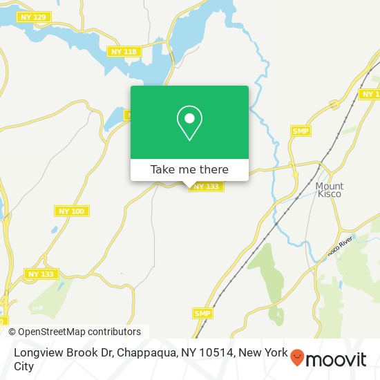 Mapa de Longview Brook Dr, Chappaqua, NY 10514