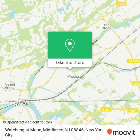 Watchung at Moun, Middlesex, NJ 08846 map