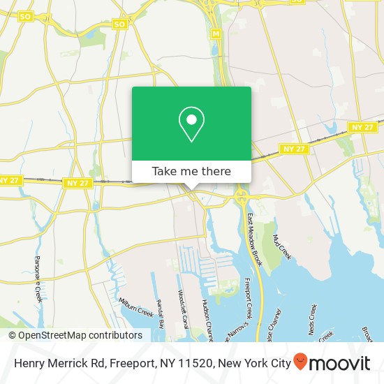 Mapa de Henry Merrick Rd, Freeport, NY 11520