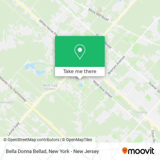 Bella Donna Bellad map