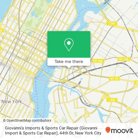 Giovanni's Imports & Sports Car Repair (Giovanni Import & Sports Car Repair), 44th Dr map