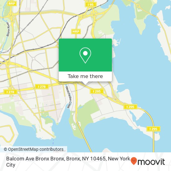 Mapa de Balcom Ave Bronx Bronx, Bronx, NY 10465