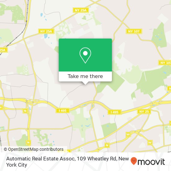 Mapa de Automatic Real Estate Assoc, 109 Wheatley Rd