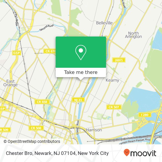 Chester Bro, Newark, NJ 07104 map