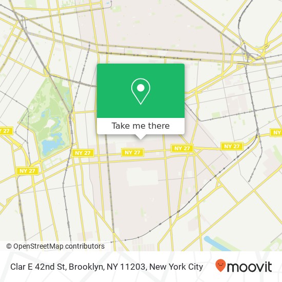 Clar E 42nd St, Brooklyn, NY 11203 map