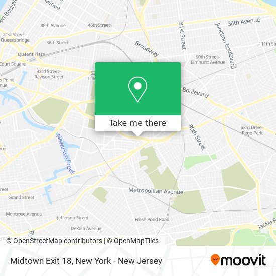 Mapa de Midtown Exit 18
