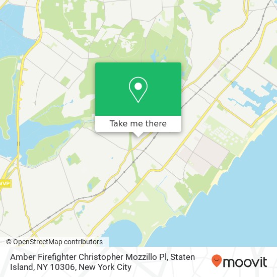 Amber Firefighter Christopher Mozzillo Pl, Staten Island, NY 10306 map