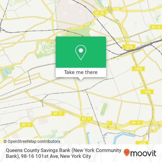 Queens County Savings Bank (New York Community Bank), 98-16 101st Ave map