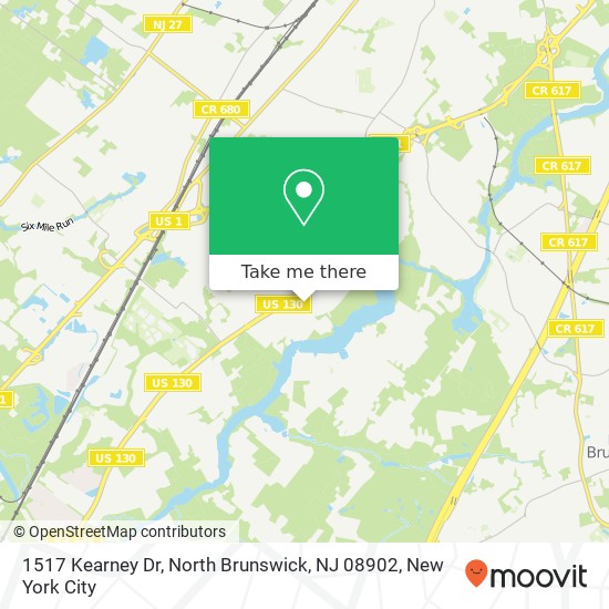 1517 Kearney Dr, North Brunswick, NJ 08902 map