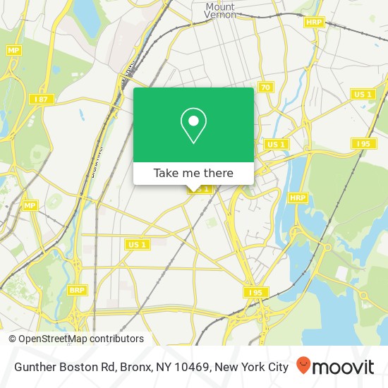 Gunther Boston Rd, Bronx, NY 10469 map