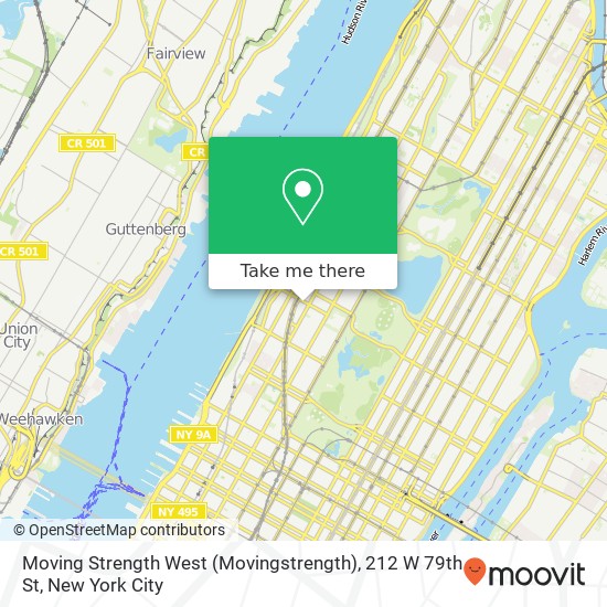 Mapa de Moving Strength West (Movingstrength), 212 W 79th St