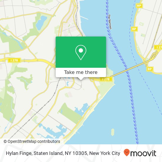 Mapa de Hylan Finge, Staten Island, NY 10305