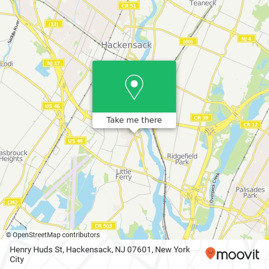 Henry Huds St, Hackensack, NJ 07601 map