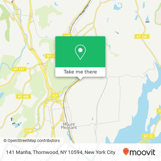 Mapa de 141 Manha, Thornwood, NY 10594