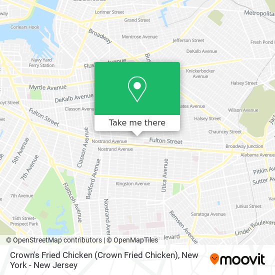 Crown's Fried Chicken map