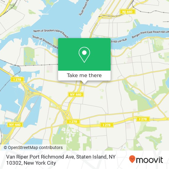 Van Riper Port Richmond Ave, Staten Island, NY 10302 map