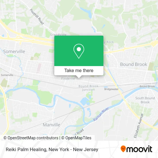 Reiki Palm Healing map