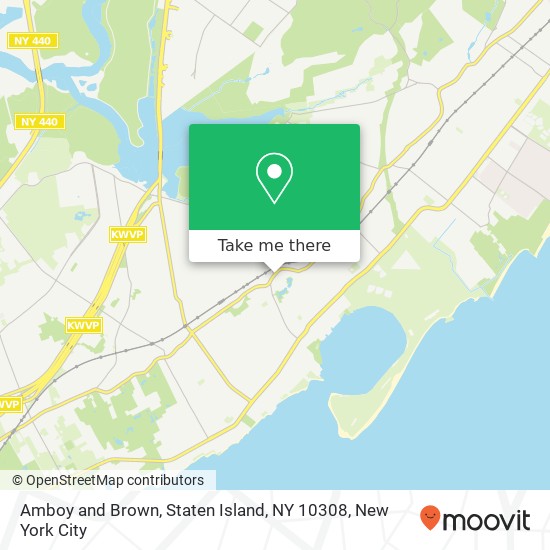 Mapa de Amboy and Brown, Staten Island, NY 10308