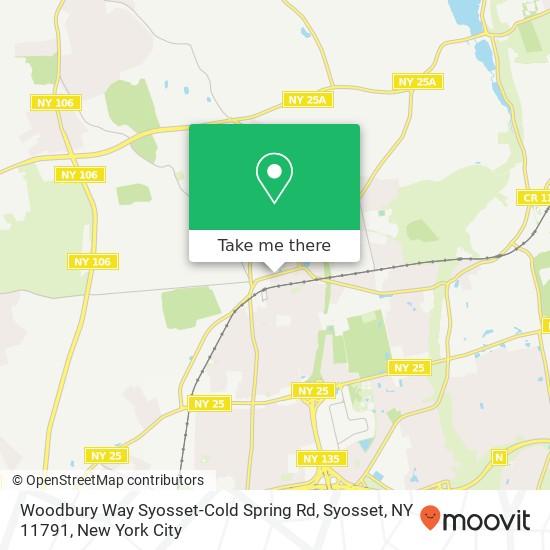 Mapa de Woodbury Way Syosset-Cold Spring Rd, Syosset, NY 11791