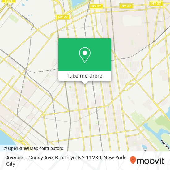 Avenue L Coney Ave, Brooklyn, NY 11230 map
