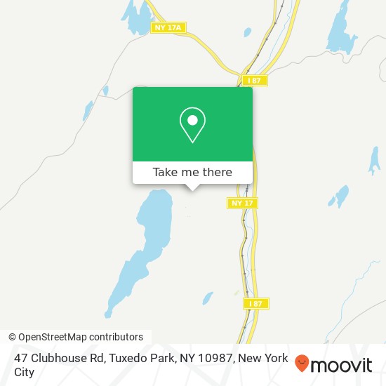 47 Clubhouse Rd, Tuxedo Park, NY 10987 map