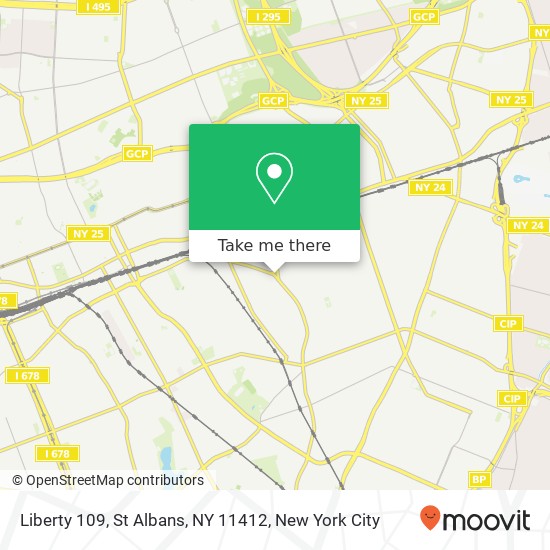 Mapa de Liberty 109, St Albans, NY 11412