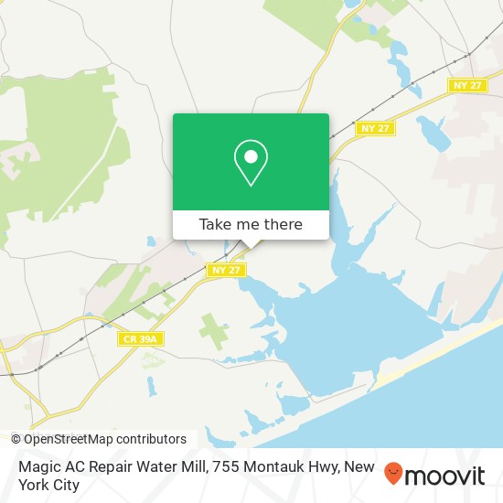Magic AC Repair Water Mill, 755 Montauk Hwy map