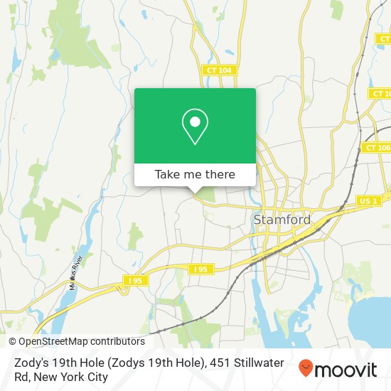Mapa de Zody's 19th Hole (Zodys 19th Hole), 451 Stillwater Rd