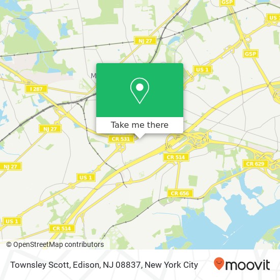 Townsley Scott, Edison, NJ 08837 map