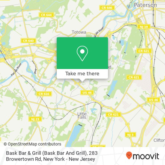 Bask Bar & Grill (Bask Bar And Grill), 283 Browertown Rd map