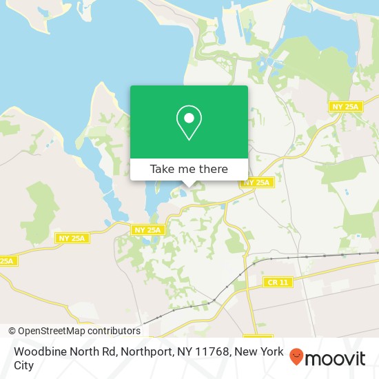 Woodbine North Rd, Northport, NY 11768 map