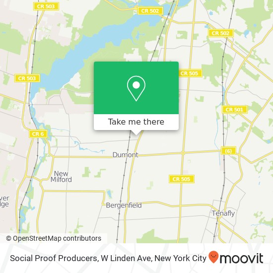 Social Proof Producers, W Linden Ave map