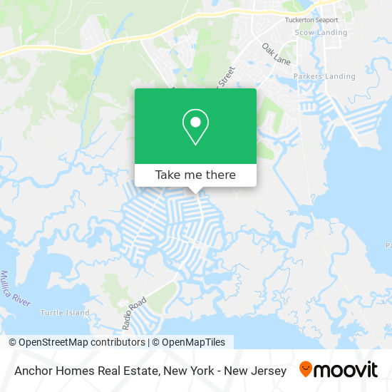 Anchor Homes Real Estate map