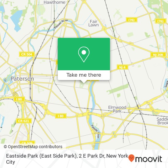 Mapa de Eastside Park (East Side Park), 2 E Park Dr