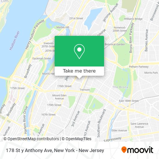 Mapa de 178 St y Anthony Ave