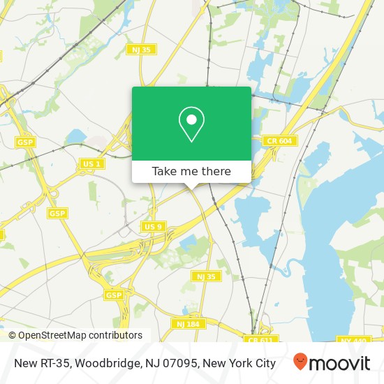 Mapa de New RT-35, Woodbridge, NJ 07095