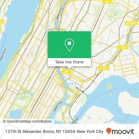 137th St Alexander, Bronx, NY 10454 map