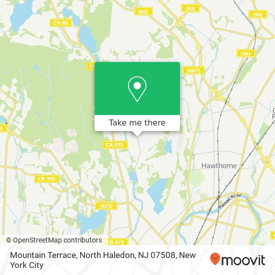 Mapa de Mountain Terrace, North Haledon, NJ 07508