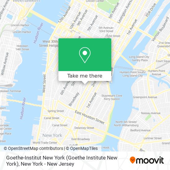Goethe-Institut New York map