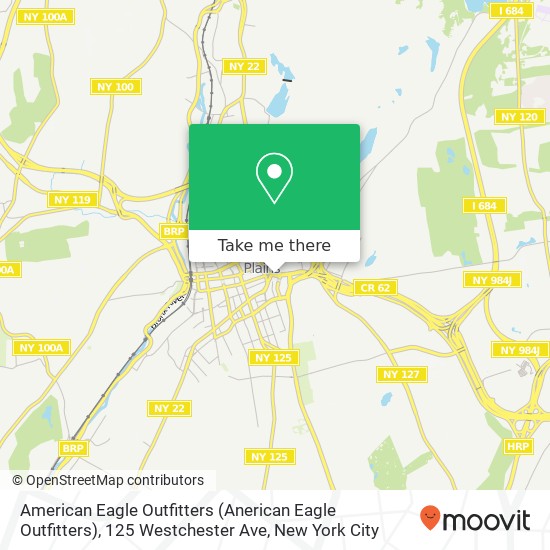 Mapa de American Eagle Outfitters (Anerican Eagle Outfitters), 125 Westchester Ave