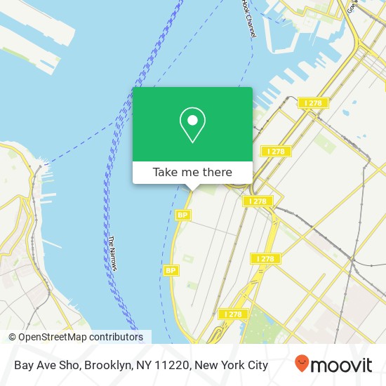 Mapa de Bay Ave Sho, Brooklyn, NY 11220