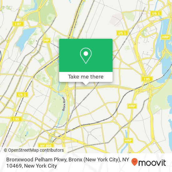 Mapa de Bronxwood Pelham Pkwy, Bronx (New York City), NY 10469