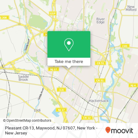 Pleasant CR-13, Maywood, NJ 07607 map