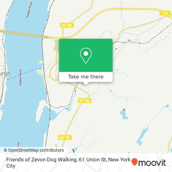 Friends of Zevon Dog Walking, 61 Union St map