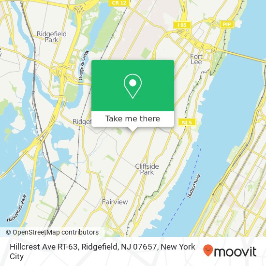 Hillcrest Ave RT-63, Ridgefield, NJ 07657 map