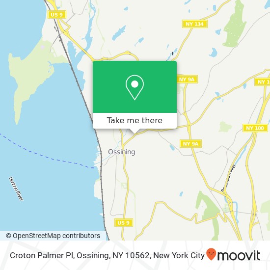 Mapa de Croton Palmer Pl, Ossining, NY 10562